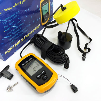 Эхолот портативный Fish Finder до 100м сонар портативный универсальный