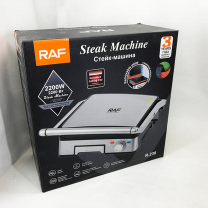 Контактный прижимной гриль RAF R.238 с антипригарным покрытием 2200 Вт