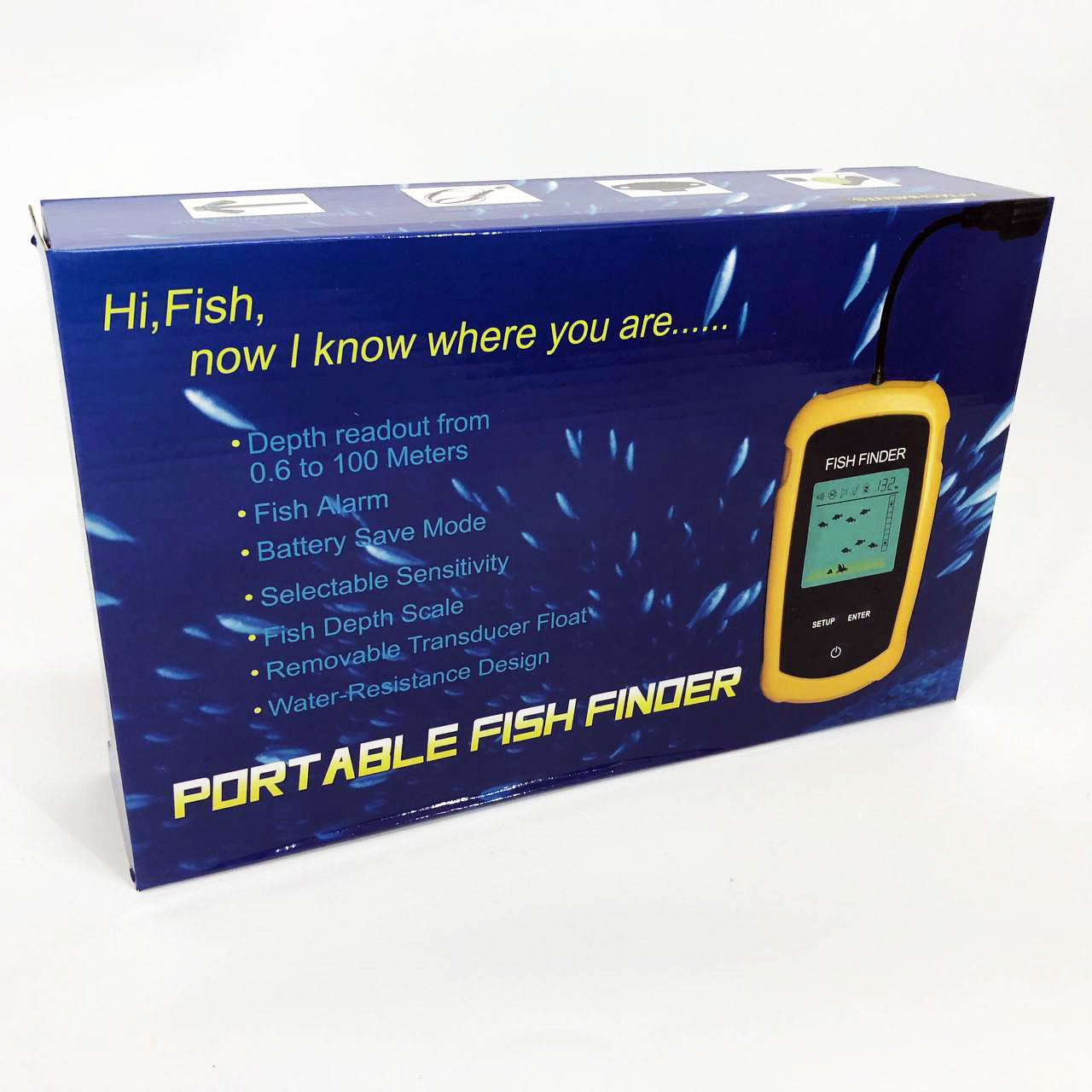 Эхолот портативный Fish Finder до 100м сонар портативный универсальный