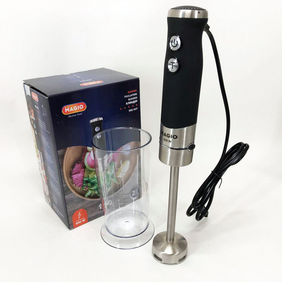 Блендер погружной MAGIO MG-647, мощный блендер, портативный блендер, блендер для дома, блендер для кухни