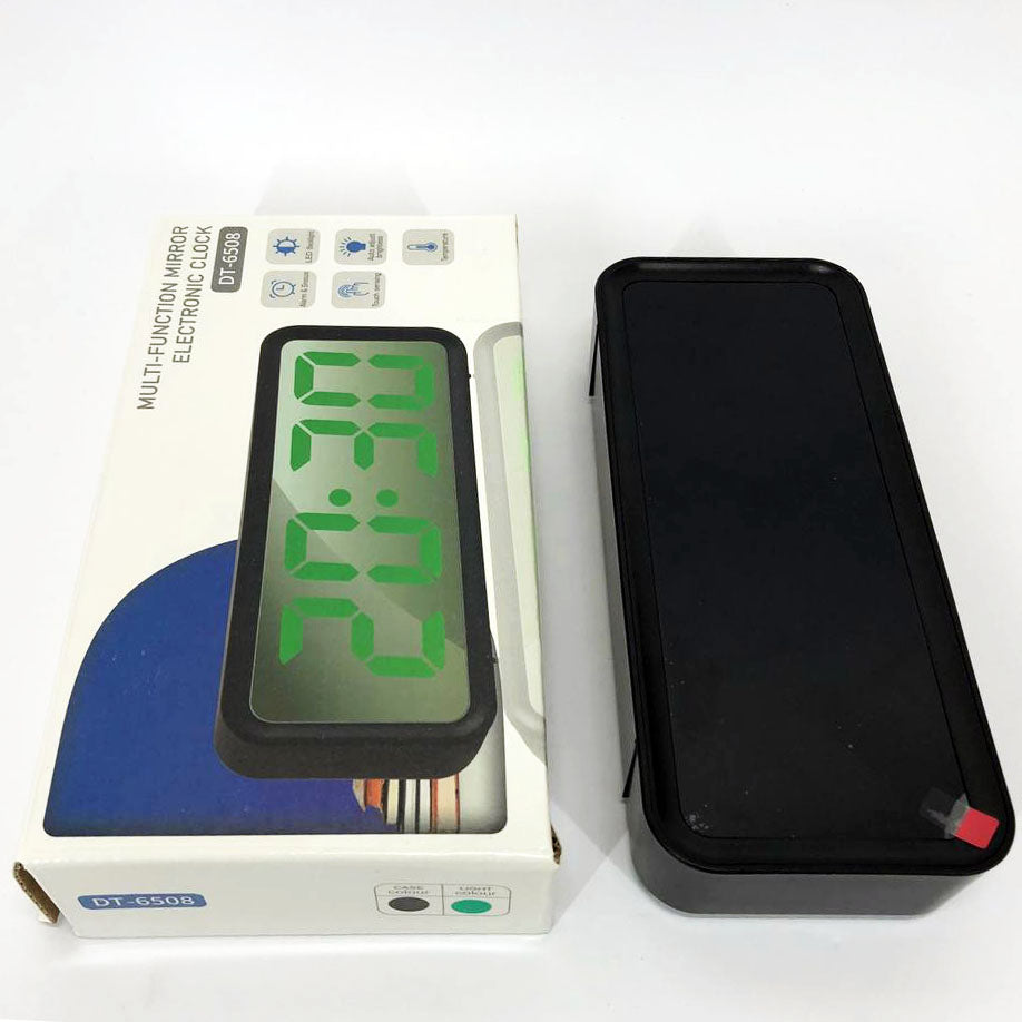 Часы настольные DT-6508 с будильником и USB зарядкой с зеленой подсветкой, лед часы настольные