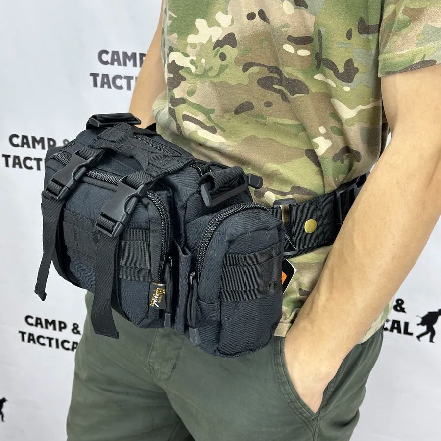 Универсальная тактическая сумка – подсумок поясная нагрудная на MOLLE сумка с ремнем на плечо 5 л