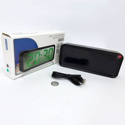 Часы настольные DT-6508 с будильником и USB зарядкой с зеленой подсветкой, лед часы настольные