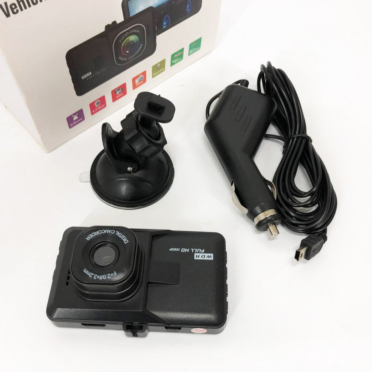 Автомобильный видеорегистратор 626-2, LCD 3, Angel Lens, 1080P Full HD, металлический корпус