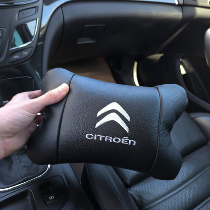Набор кожаных подушек Citroën из натуральной итальянской кожи + фирменный брелок в подарок