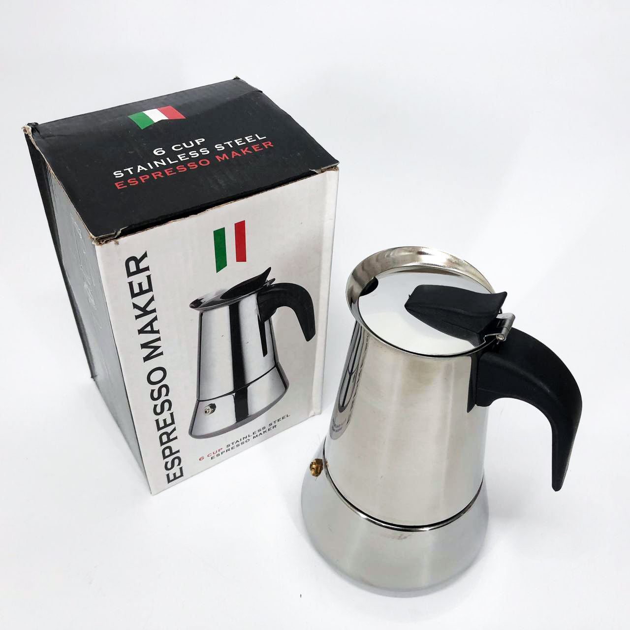 Кофеварка гейзерная Unique UN-1902 на 6 чашек 270 мл, Гейзерная кофеварка для электроплиты