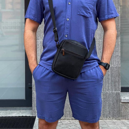 Мужская кожаная сумка, Деловая сумка мессенджер, Сумка-мессенджер, Мужские сумки через плечо