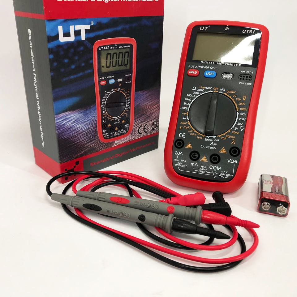 Мультиметр цифровой Digital UT 61 профессиональный тестер вольтметр, качественный мультиметр, цифровой
