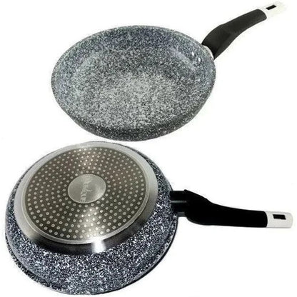 Сковорода антипригарная UNIQUE UN-5116-26 диаметр 26 см гранит с крышкой