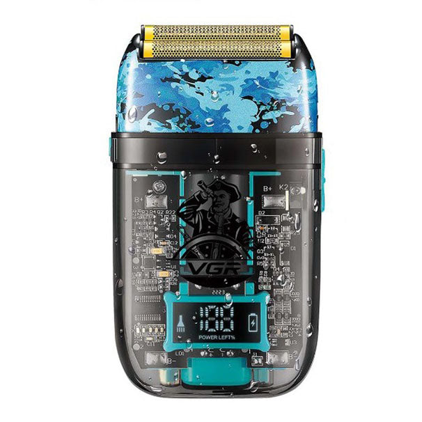 Аккумуляторная мужская электробритва VGR V-352 для бритья бороды и усов шейвер для идеальной гладкости