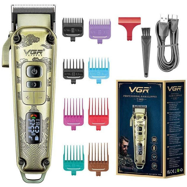 Машинка для стрижки волос триммер для бороды VGR V-005, Окантовочная машинка, Подстригательная машинка