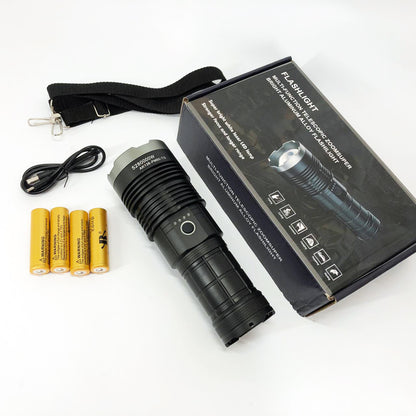 Ручной фонарь Police AK138 WHITE LASER LED PM60-TG с зарядкой USB, работающий от 4х18650 аккумуляторов