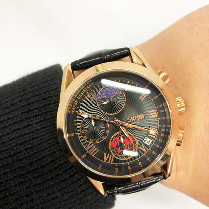 Часы наручные мужские SKMEI 9236RGBK, оригинальные мужские часы, модные мужские часы круглые