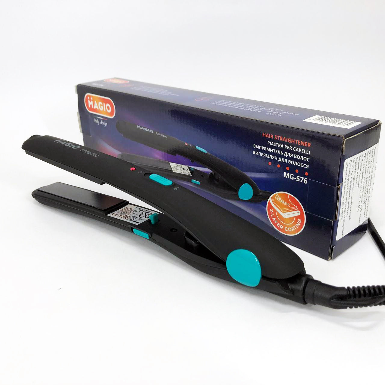 Выпрямитель для волос MAGIO MG-576, Гофре плойка утюжок для волос, Профессиональный утюжок