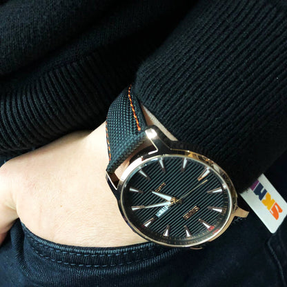 Часы наручные мужские SKMEI 9303RGBK, часы кварцевые мужские, стильные статусные наручные часы стрелочные