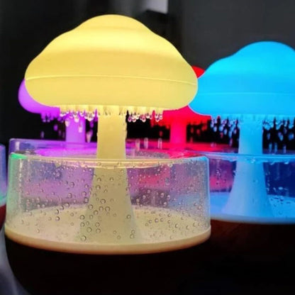Ночник-увлажнитель с эффектом дождя Cloud Rain Humidifier, Аромадиффузор увлажнитель воздуха для дома