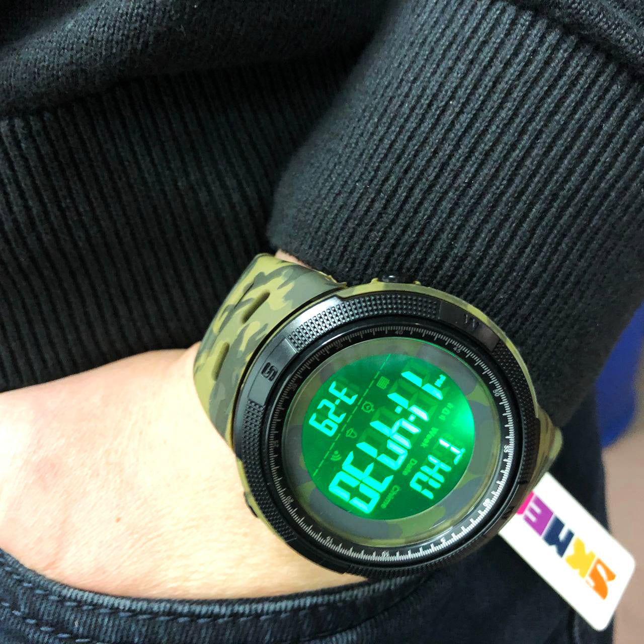 Годинник наручний чоловічий SKMEI 2070CMGN ARMY GREEN CAMO. Колір: зелений камуфляж