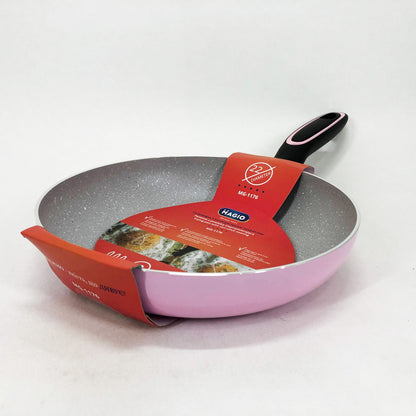 Сковорода Magio MG-1176 с мраморным антипригарным покрытием 22 см, качественная сковорода