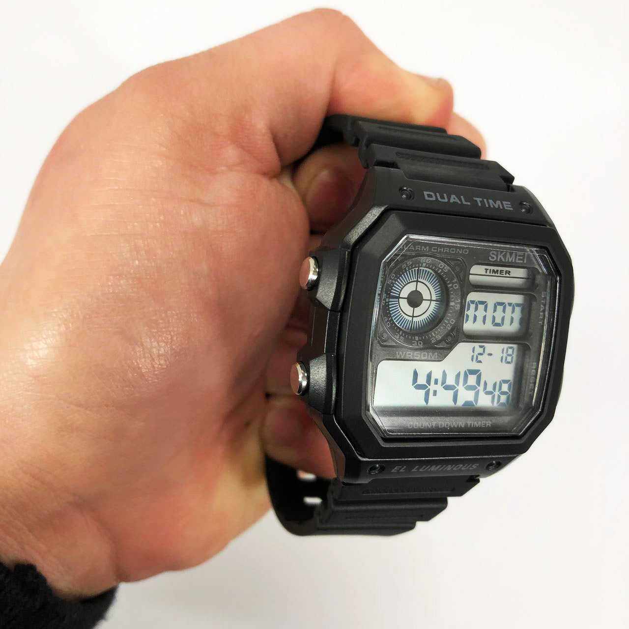 Часы наручные мужские SKMEI 1299BK, часы наручные электронные тактические, часы для военнослужащих