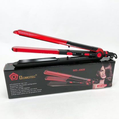 Плойка гофре 2 в 1 Domotec MS-4909, черно-красный, стайлер для завивки, стайлер для укладки