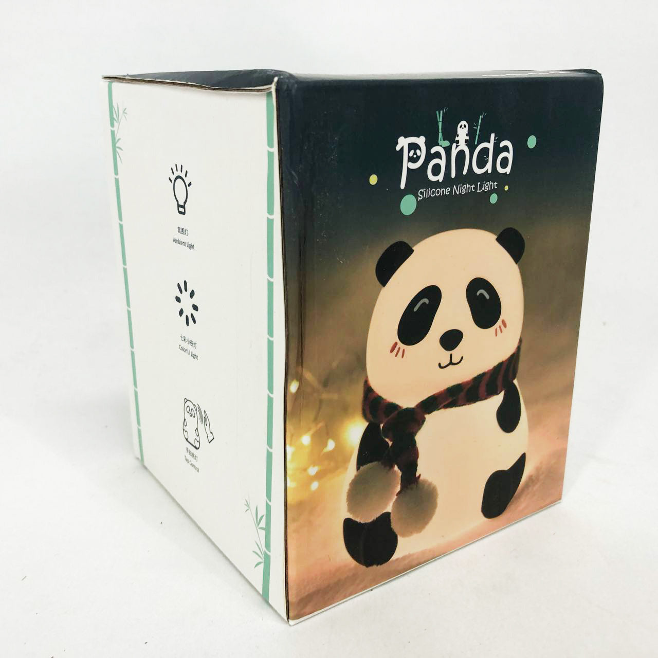 Детский силиконовый ночник светильник Панда 7 цветов, Силиконовый ночник игрушка для детей