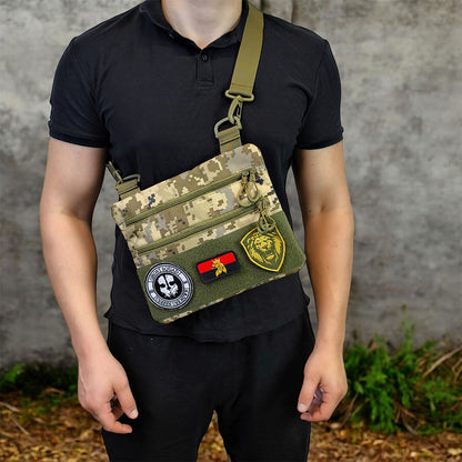 Сумка-кобура піксель камуфляж, тактична чоловіча сумка з тканини кордури AOR-1