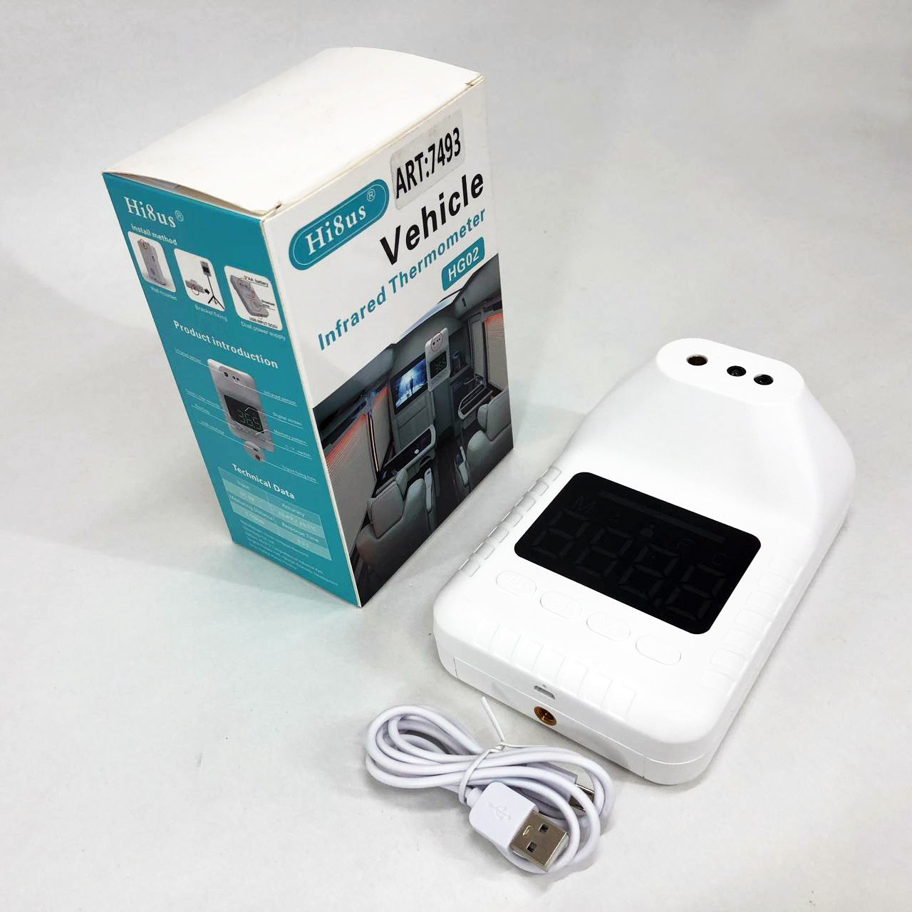 Стационарный бесконтактный термометр Hi8us HG 02 с голосовыми уведомлениями, Термометр электронный