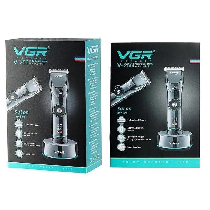 Профессиональная беспроводная машинка для стрижки волос и бороды VGR V-256, беспроводная электробритва