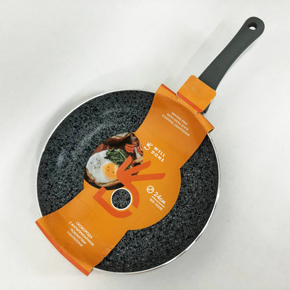 Сковорода Well Done WD-1024B с покрытием LightStone 24 см, сковорода для жарки, качественная сковорода