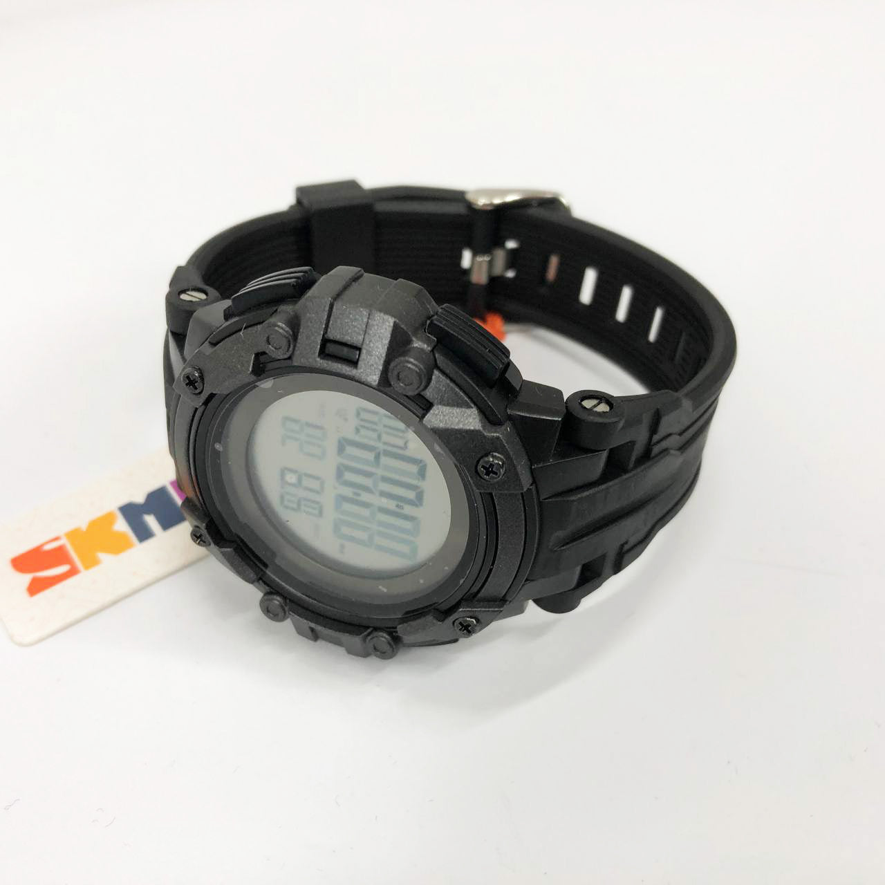 Часы наручные мужские SKMEI 1545BKWT BLACK-WHITE, водонепроницаемые мужские часы. Цвет: черный