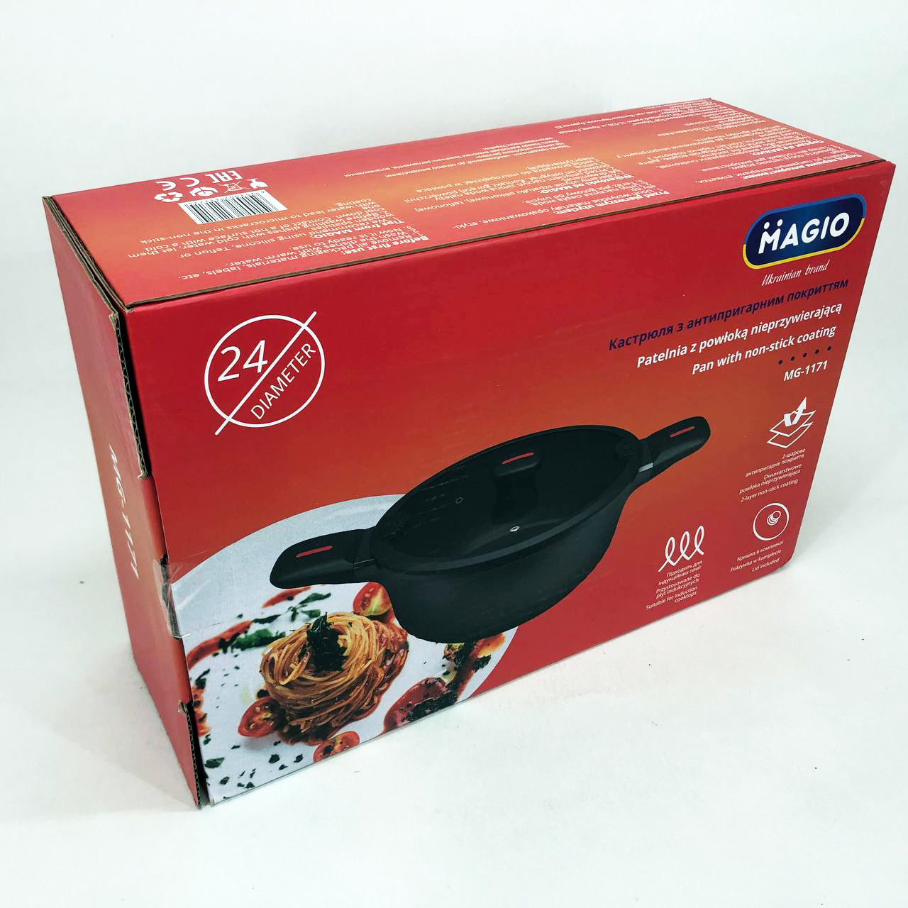 Кастрюля Magio MG-1171 Литая антипригарная 5л 24 см