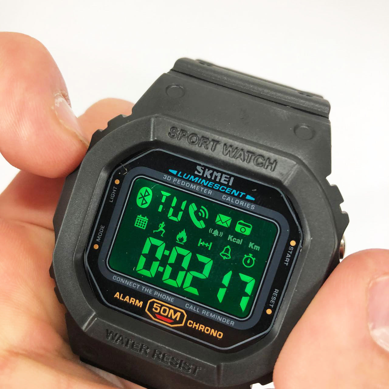 Смарт-годинник наручний чоловічий SKMEI 1629BK, Годинник військовий чоловічий, Годинник для військовослужбовців