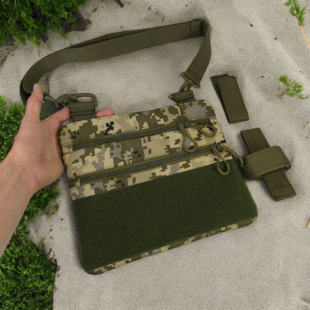 Сумка-кобура піксель камуфляж, тактична чоловіча сумка з тканини кордури AOR-1