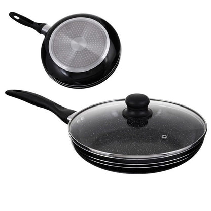 Сковорода с крышкой и антипригарным покрытием UNIQUE UN-5162 20 см, Сковорода фирменная для приготовления