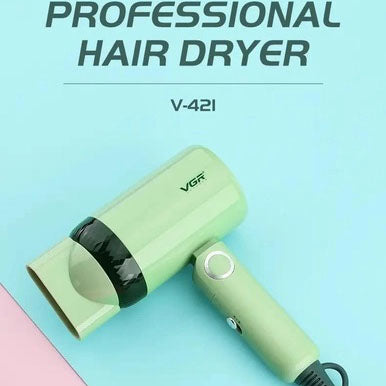 Дорожный складной фен VGR V-421 1200 Вт для сушки укладки волос электрофен, Фен для волос с режимами