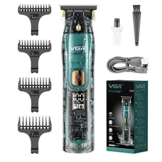 Беспроводная мужская электрическая машинка для стрижки VGR V-961, Триммер аккумуляторный для волос и бороды