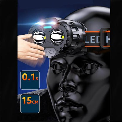 Фонарь налобный Bailong 666-2 XPL, Мощный фонарь на голову, Наголовный фонарь, Надежный налобный фонарь