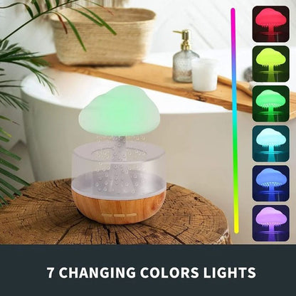 Ночник-увлажнитель с эффектом дождя Cloud Rain Humidifier, Аромадиффузор увлажнитель воздуха для дома