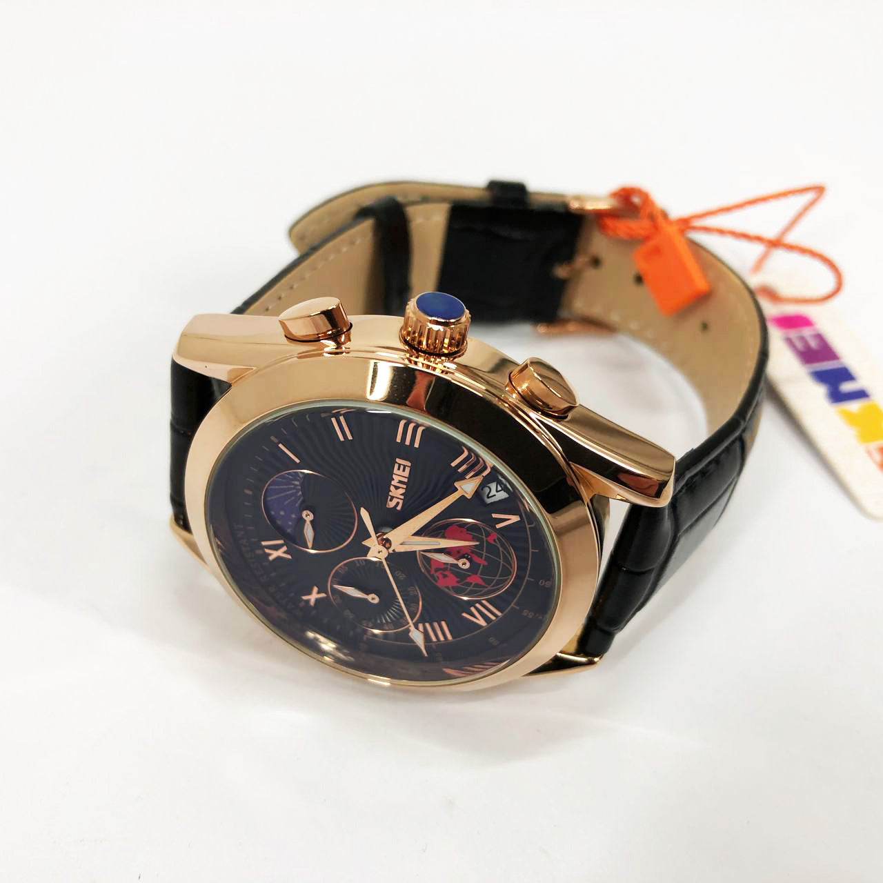 Часы наручные мужские SKMEI 9236RGBK, оригинальные мужские часы, модные мужские часы круглые