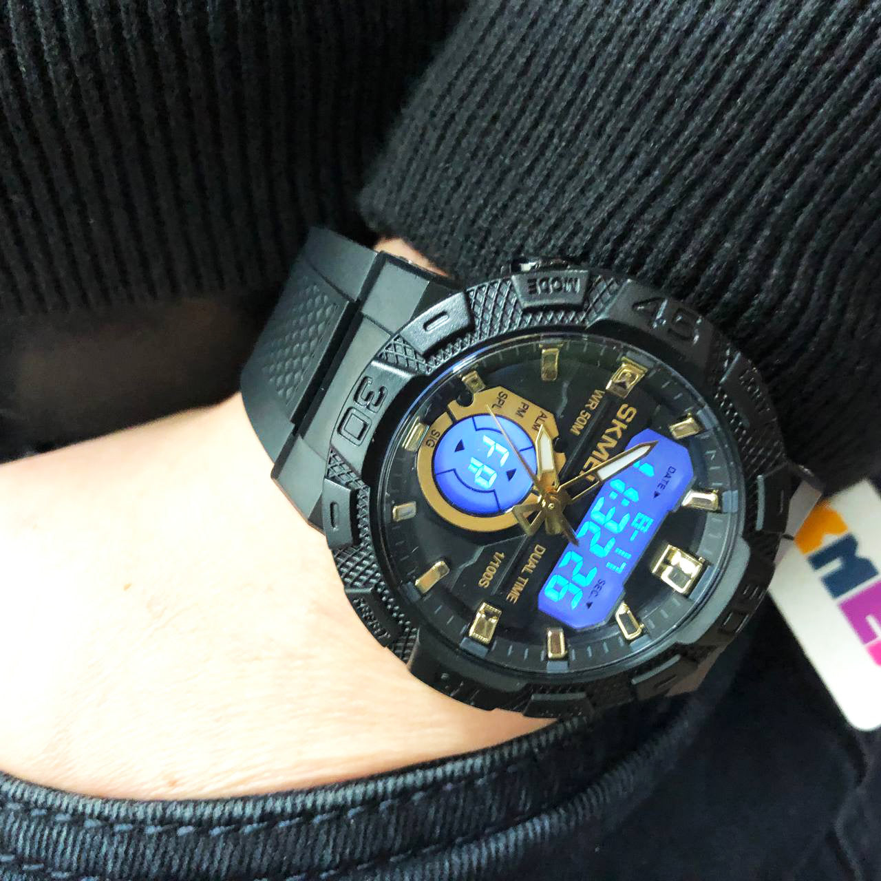 Часы наручные мужские SKMEI 1881GDWT, модные мужские часы, оригинальные мужские часы брендовые