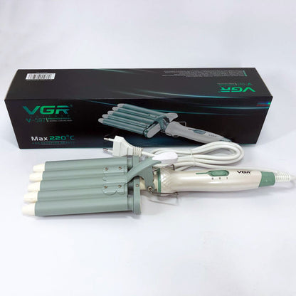Плойка волна для волос VGR V-597 пять волн диаметр 16 мм с керамическим покрытием для кучеряшек и локонов