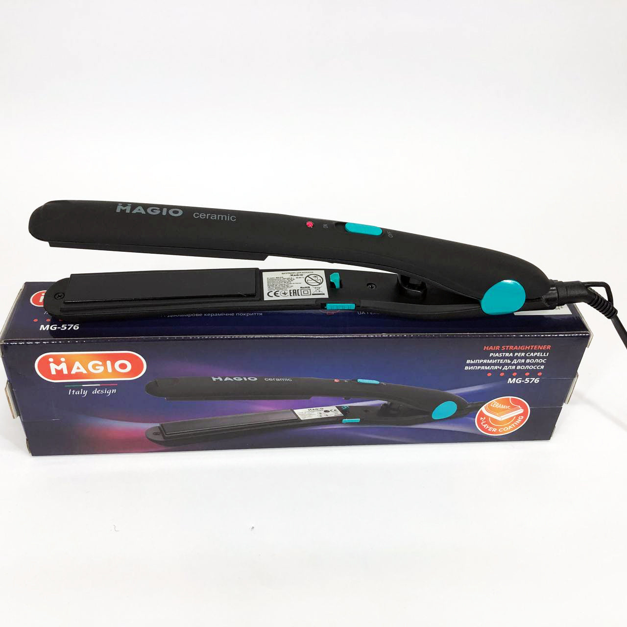 Выпрямитель для волос MAGIO MG-576, Гофре плойка утюжок для волос, Профессиональный утюжок