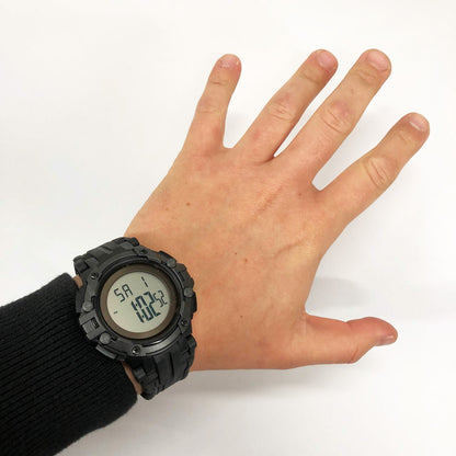 Часы наручные мужские SKMEI 1545BKWT BLACK-WHITE, водонепроницаемые мужские часы. Цвет: черный