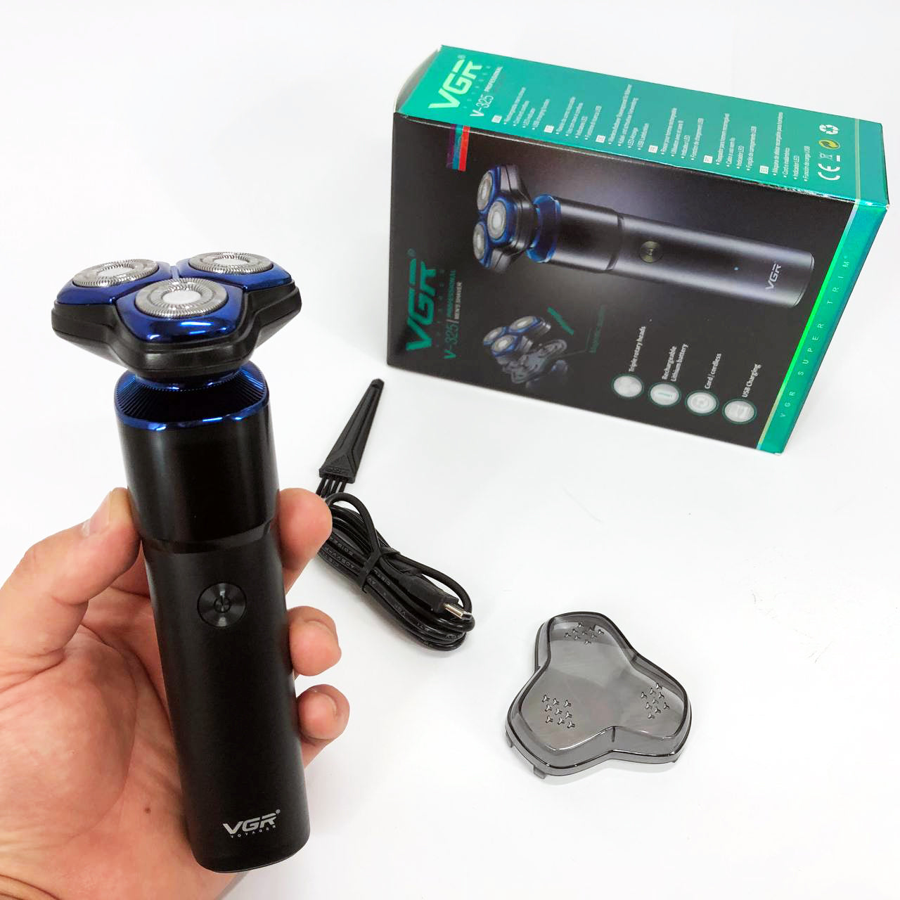 Электробритва VGR V-325, триммер беспроводной, машинка мужская для бритья, триммер для усов