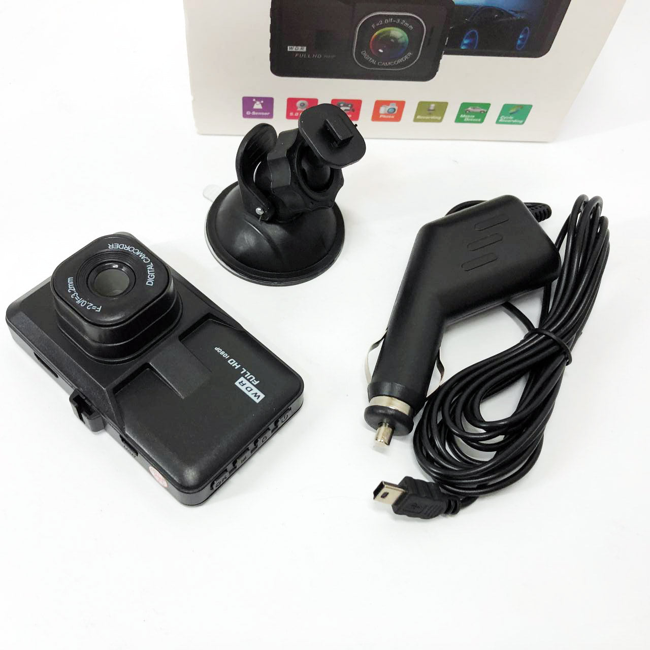 Автомобильный видеорегистратор 626-2, LCD 3, Angel Lens, 1080P Full HD, металлический корпус