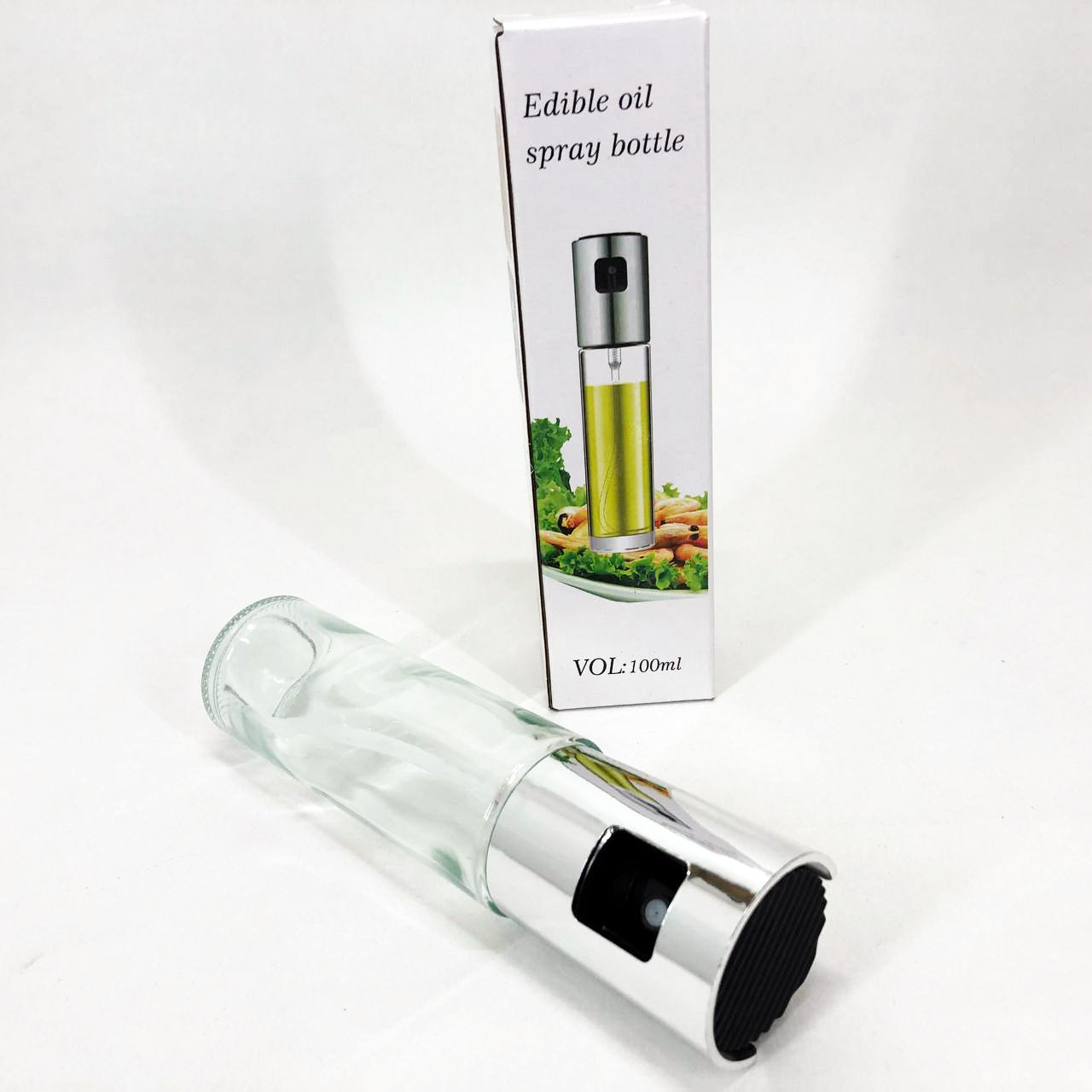 Бутылочка со спреем для пищевых жидкостей (масло, уксус) 100мл, Емкость для подсолнечного масла