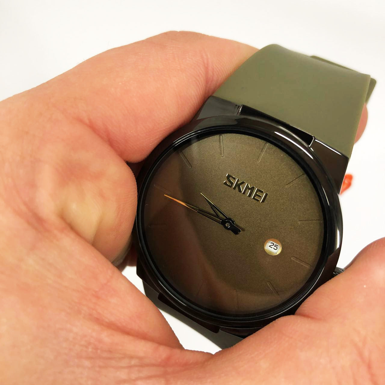 Часы наручные мужские SKMEI 1509AG, мужские круглые наручные часы, Оригинальные мужские часы