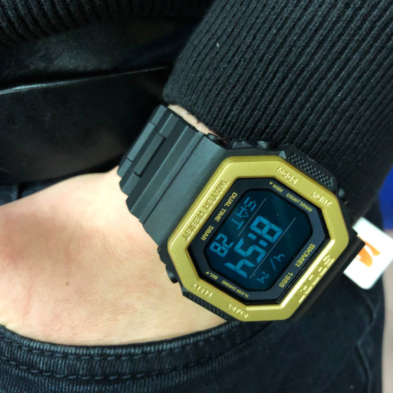 Часы наручные мужские SKMEI 1988GD, армейские часы противоударные, водостойкие тактические часы