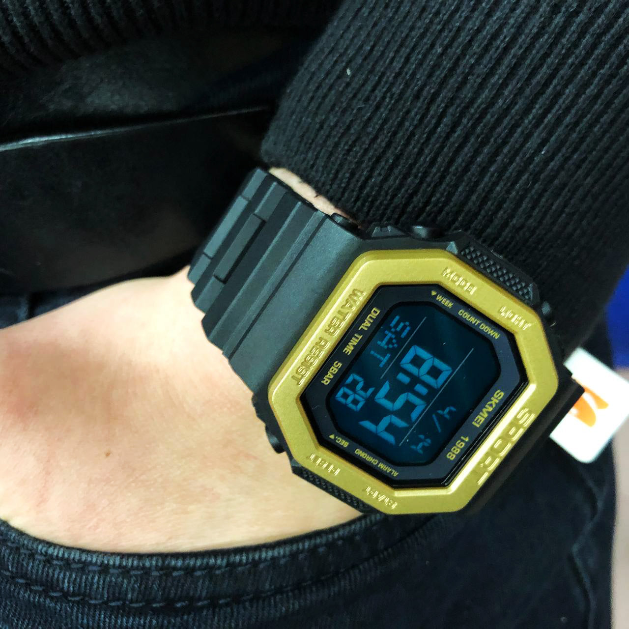 Часы наручные мужские SKMEI 1988GD, армейские часы противоударные, водостойкие тактические часы