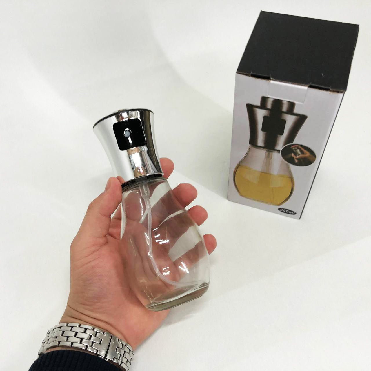 Бутылка уксусная Benson Big 200 мл, Брызгалка для масла, Распылитель емкость для масла Бутылочка спрей